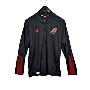 Adidas Primeblue Carolina Hurricanes Pullover Mens S Official NHL Stretch Jacket